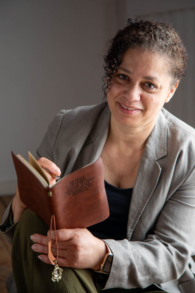Smiling female entrepreneur during brand shoot